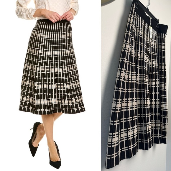 MAX STUDIO Midi Skirt In Black - Picture 2 of 8